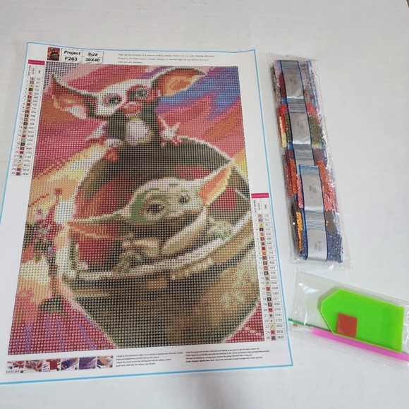 Star Wars Gremlins Yoda Gizmo Diamond Art Kit - Picture 1 of 2
